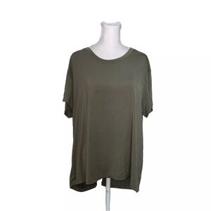 Freely Tie Back T-shirt Women's Green Size XL Lightweight